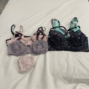 Victoria’s Secret bra lot. Lingerie and a couple lightly lined. 34C and 32C
